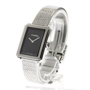 CHANEL Boyfriend tweed H4876 black Dial Quartz Ladies Watch_899172
